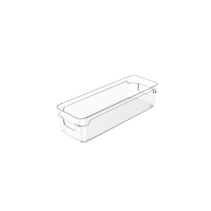 Organizador De Armários 1,9 Litros Clear 30 x 10 x 7cm - Natural