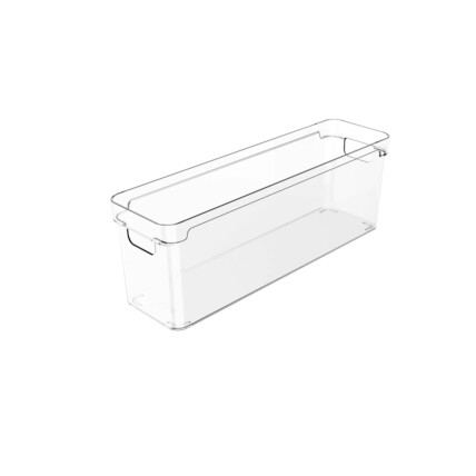 Organizador De Armários 4,5 Litros Clear 37 x 10 x 13cm - Natural